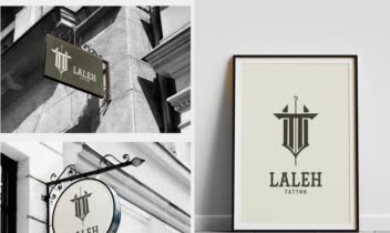 طراحی لوگوی Laleh Tattoo (ارائه کننده خدمات تتو)