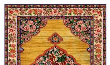 طراحی فرش و رنگ و نقطه. ادیت و ریسایز و چیدمان فرش