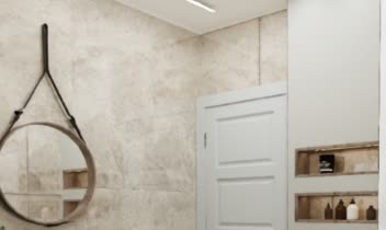 طراحی سرویس بهداشتی والهنگ و روشویی کابینتی