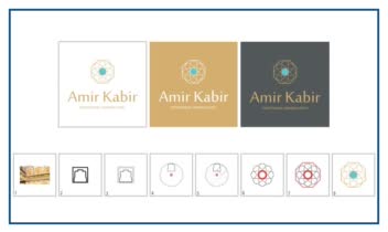 طراحی لوگوی هتل بین المللی امیر کبیر کیش