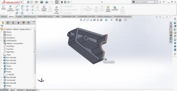 نمونه کار سالیدورکس/solidworks