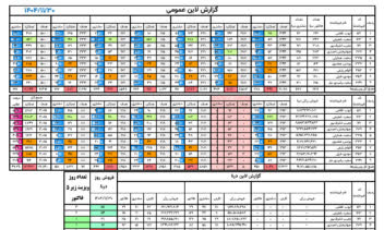 نمونه کار گزارشات مدیریتی فروش