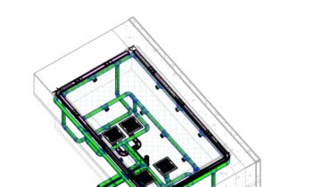 مدلسازی موتورخانه و لوله کشی استخر وجکوزی خصوصی