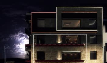 طراحی نمای ساختمان و نورپردازی در شب 3D S Max .Vray
