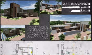 شیت بندی معماری پروژه ی ویلایی