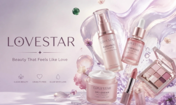 طراحی بنر تبلیغاتی برند Lovestar با رویکرد لوکس و متفاوت