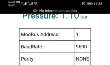 ترنسمیتر سنسور فشار با کالیبراسیون WiFi