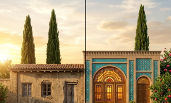 بازطراحی ساختمان (قبل و بعد - مدرن‌سازی خانه سنتی)