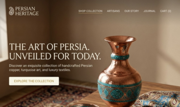 طراحی لندینگ پیج (فروشگاه صنایع دستی)