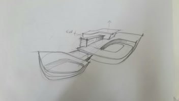 نمونه طراحی دستی / اسکیس معماری