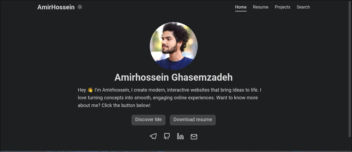 سایت پورتفولیو - شخصی سازی شده gohugo cms