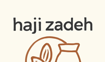 طراحی لوگوی مینیمال و مدرن برای برند خشکبار “Haji Zadeh”