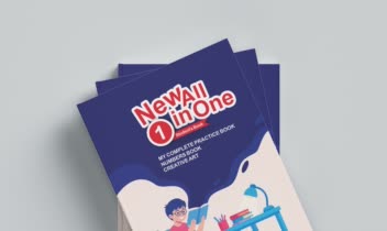 طراحی جلد کتاب زبان  New All in One 1