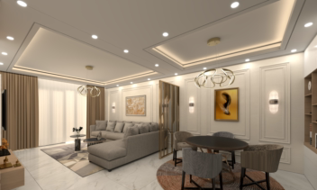 بازسازی نشیمن و آشپزخانه واحد مسکونی