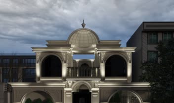 طراحی نمای ویلایی کلاسیک(مدلسازی_رندرینگ)