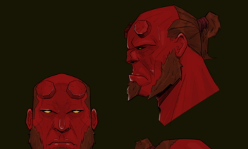 Many Faces and sketches & cyberpunk