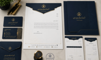 طراحی ست  و سربرگ اداری کامل قابل تغییر و اجرا