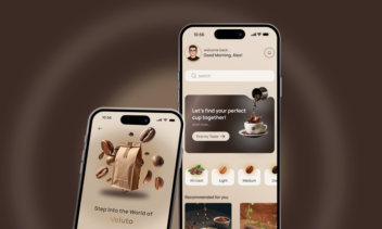 طراحی اپلیکیشن موبایل فروش قهوه