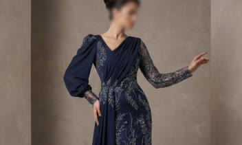 عکاسی محصول و مدل‌سازی هوش مصنوعی برای لباس مجلسی
