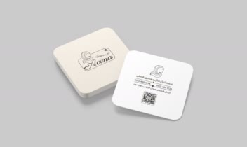 طراحی کارت ویزیت فروشگاه شال و روسری