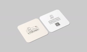 طراحی کارت ویزیت فروشگاه شال و روسری