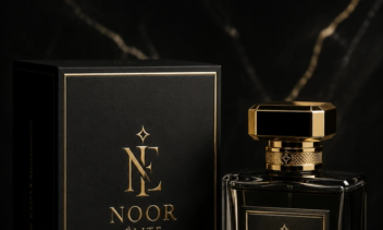 طراحی هویت بصری و ست برندینگ برای برند عطر NOOR ÉLITE