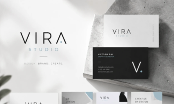 طراحی هویت بصری مدرن برای استودیو طراحی VIRA