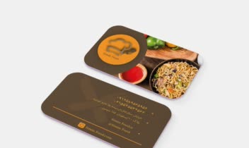 طراحی کارت ویزیت رستوران فوود .