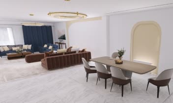 طراحی دکوراسیون  پذیرایی و نشیمن