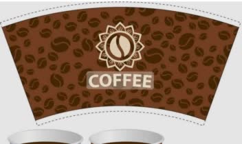 طراحی لیوان یک بار مصرف برای قهوه