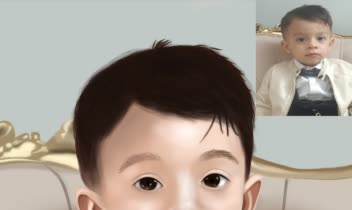نقاشی دیجیتال پرتره سبک هایپر رئال