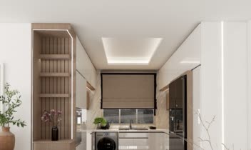 طراحی آشپزخانه  کابینت مدرن براق