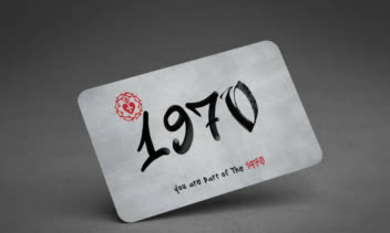 طراحی کارت ویزیت و باشگاه مشتریان فروشگاه 1970 (پشت و رو)
