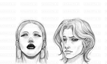اسکچ طراحی کاراکتر؛ پرتره تا تمام قد
