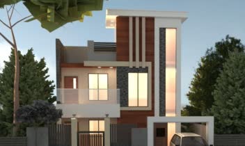 طراحی معماری نمای ساختمان مسکونی
