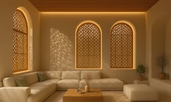 طراحی فضای مسکونی به سبک مراکشی