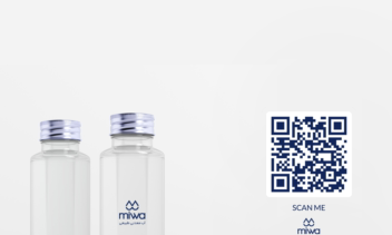 طراحی لیبل شفاف برای بطری آب معدنی