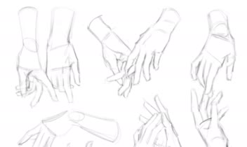 تمرین آناتومی/دست (hand study)