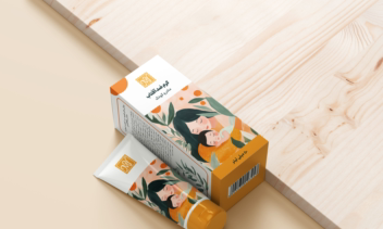 طراحی بسته بندی برای کرم ضد آفتاب مادر و کودک