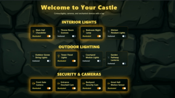 کنترل هوشمند چراغها با چت مبتی بر هوش مصنوعی - https://castle-smart-dashboard-lqym.vercel.app/