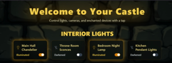 کنترل هوشمند چراغها با چت مبتی بر هوش مصنوعی - https://castle-smart-dashboard-lqym.vercel.app/