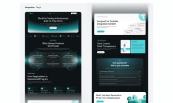 Plus Trader – طراحی وب‌سایت لندینگ