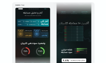 Plus Trader Tournament - طراحی وب‌سایت