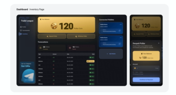 Trade League – طراحی داشبورد و لندینگ