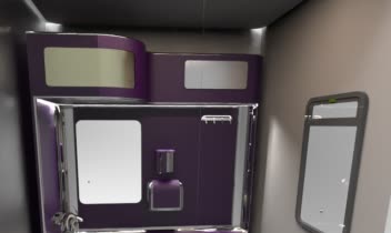 تری دی و رندر سرویس بهداشتی واگن