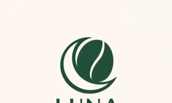 لوگو  مینیمال و مدرن Luna cafe