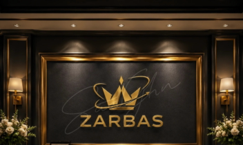 طراحی لوگو مدرن ZARBAS | هویت بصری لوکس برای برند جواهرات