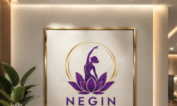 طراحی لوگو یوگا NEGIN  | هنر زندگی در تعادل.