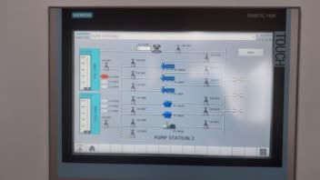 طراحی و ساخت تابلو PLC به همراه HMI برای پمپ خانه