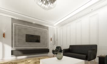 طراحی و رندرینگ داخلی پروژه مسکونی